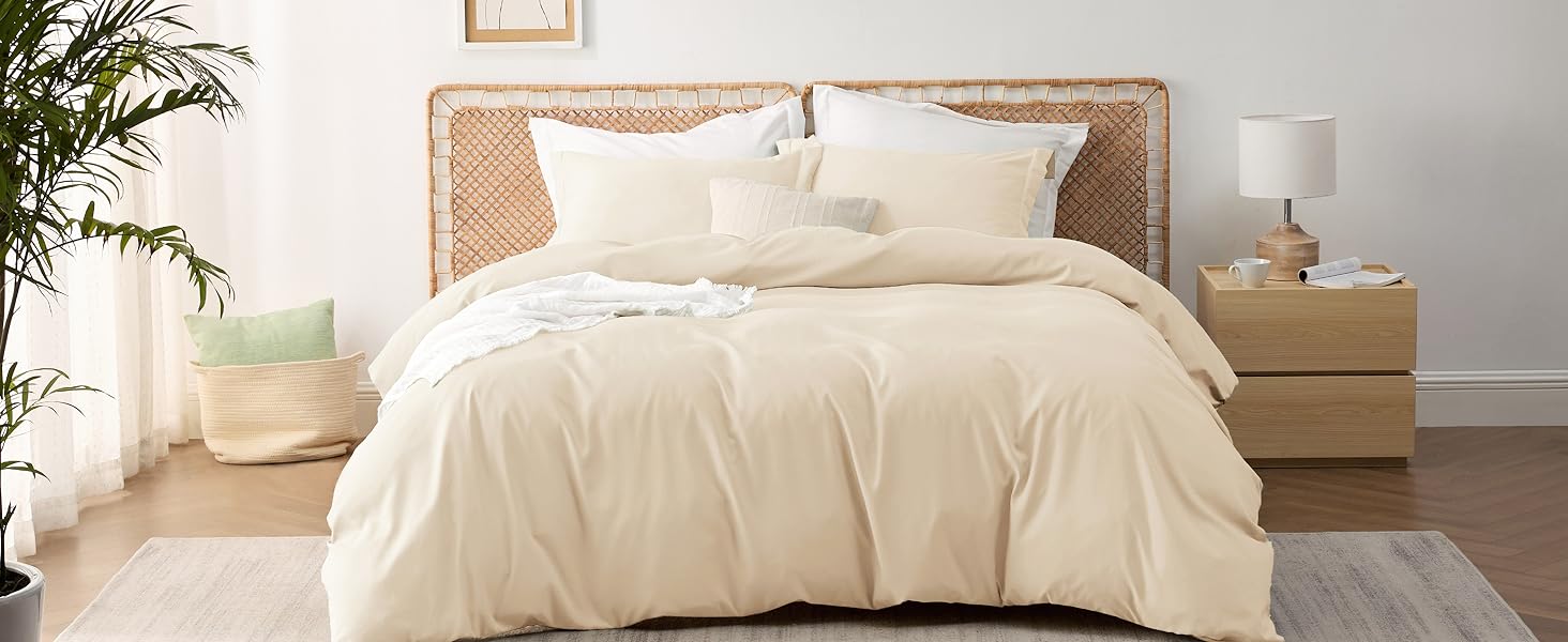 beige duvet cover 