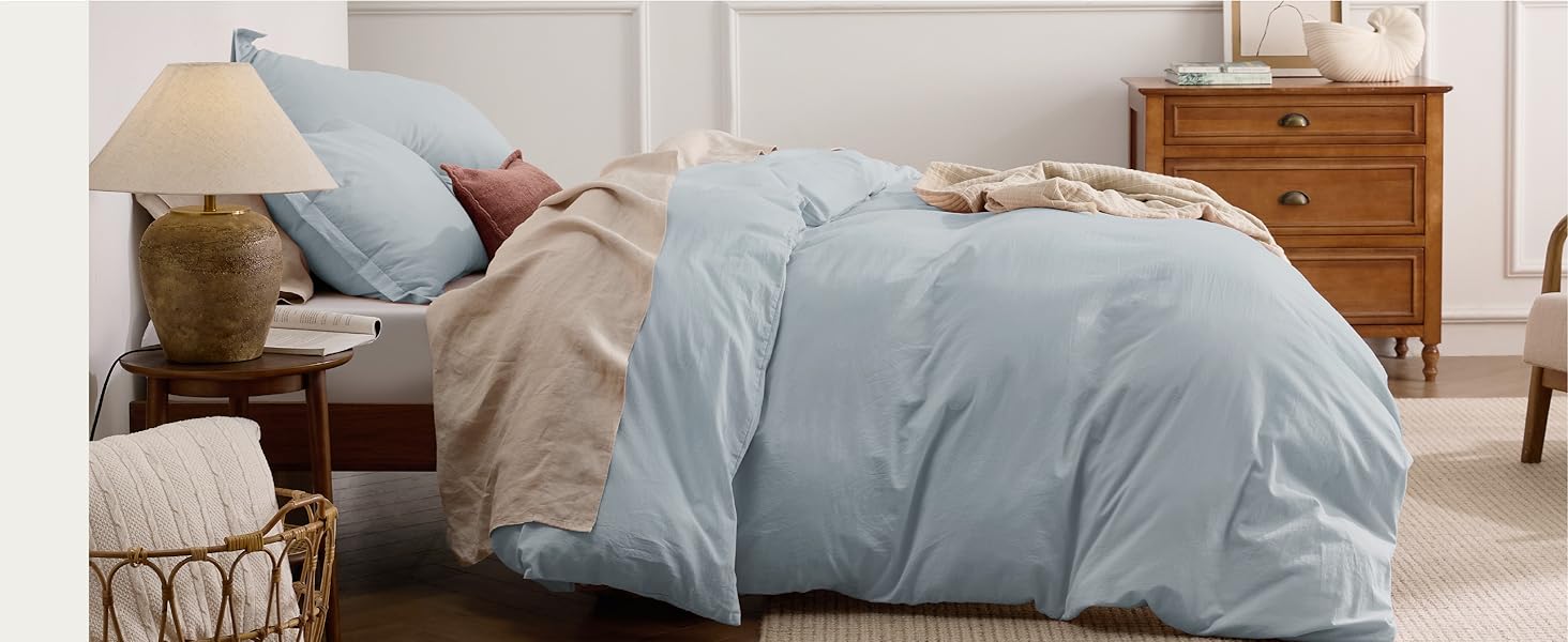 blue duvet cover