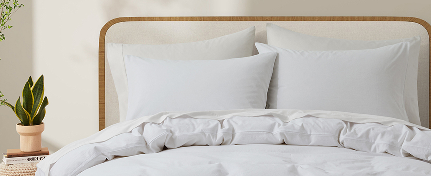 white cotton duvet cover